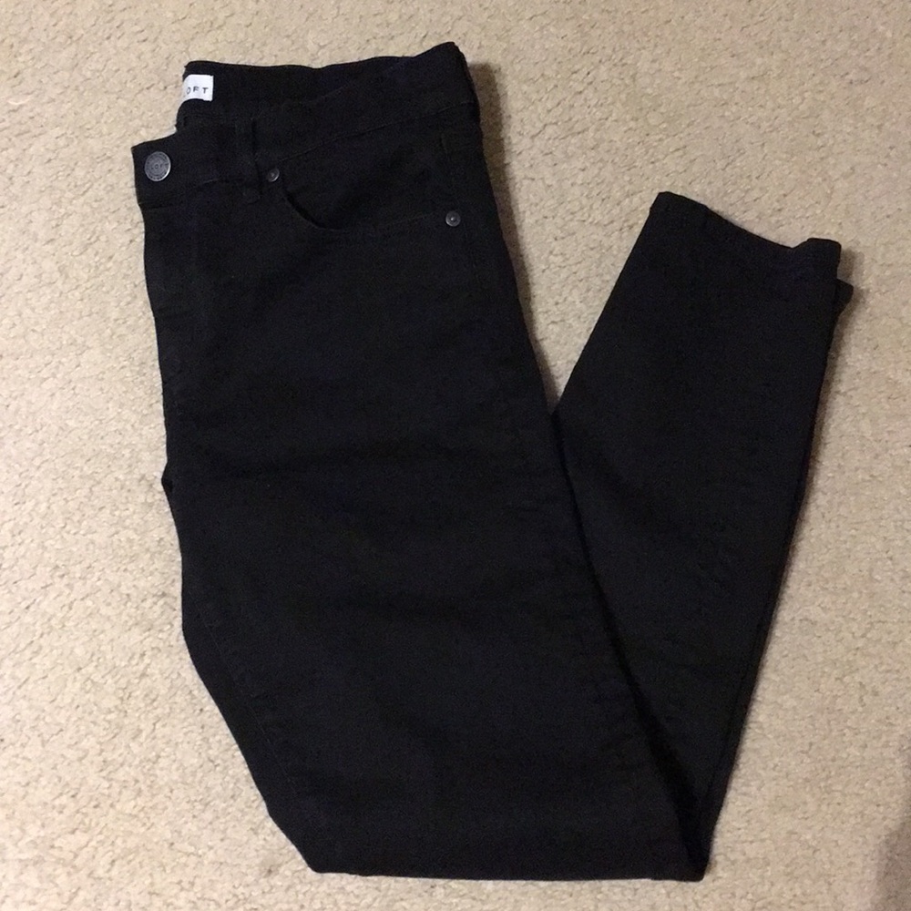 LOFT skinny black jeans